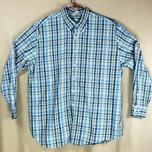 Peter Millar Mens Plaid Shirt Size XXL